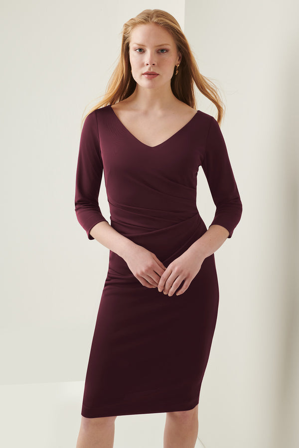 Libby Stripe Dress Wedgewood