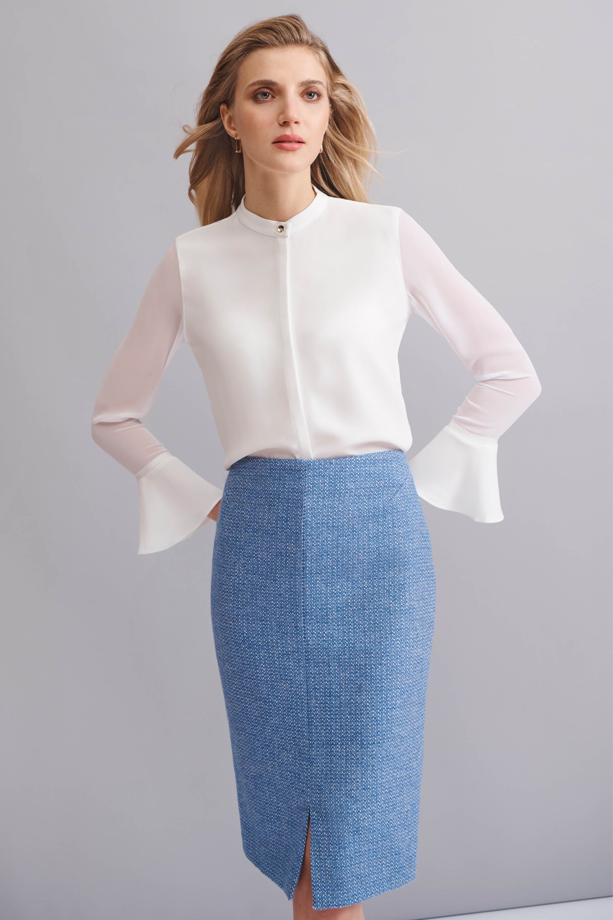 Scarlett Terrazzo Wool Skirt