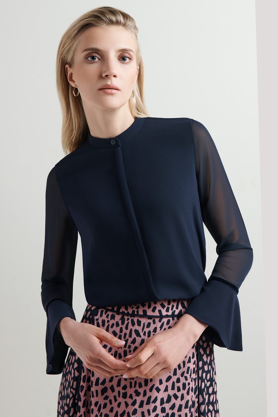 Lyndhurst Navy Blouse