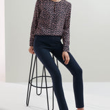 Keats Navy Ponte Trousers