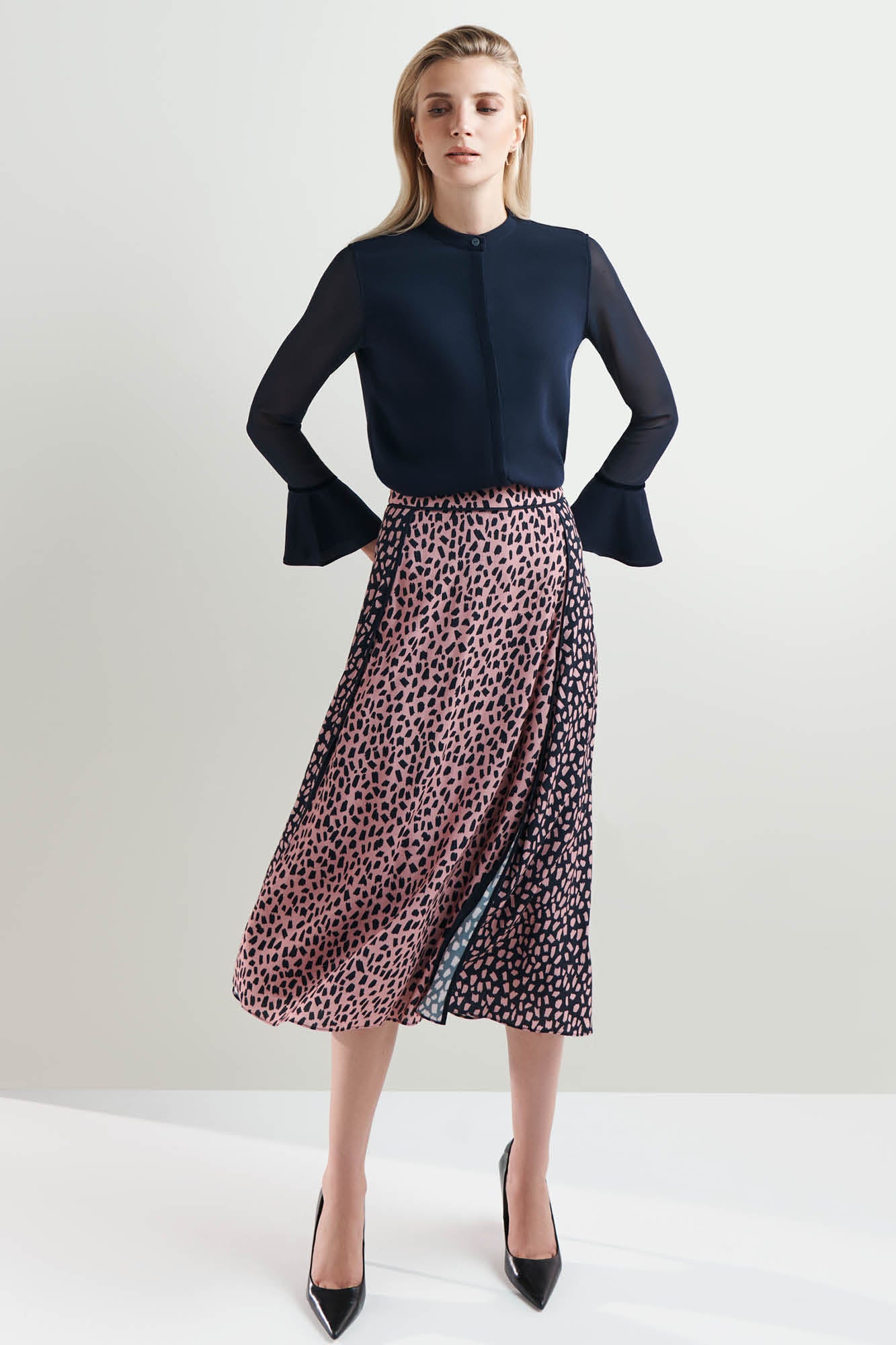 Latimer Terrazzo Print Skirt