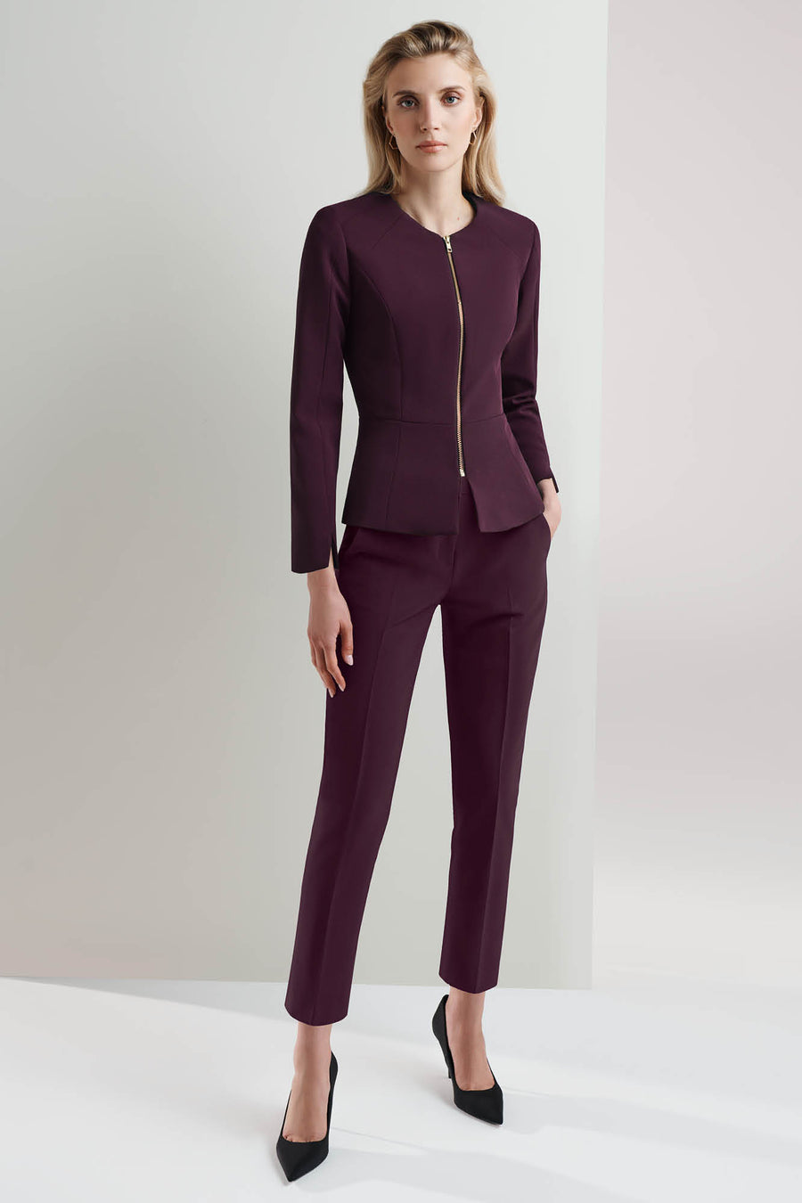 Clarence Aubergine Trousers