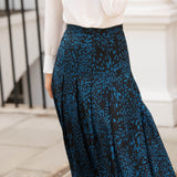 Kirby Azure Ocean Print Skirt