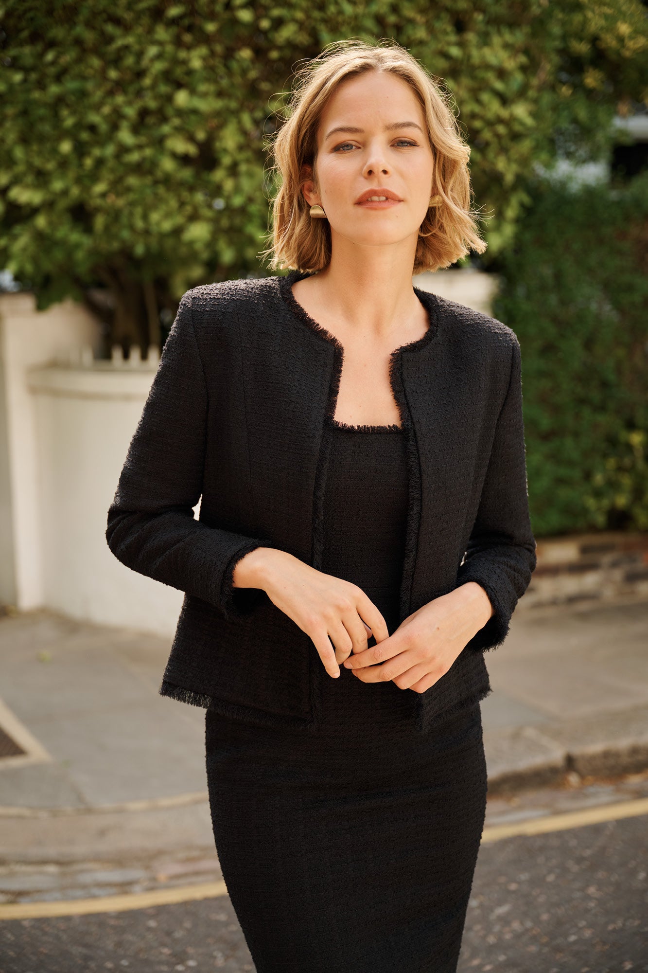 Badminton Black Jacquard Jacket