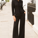 Harlequin Black Performance Tailoring Trousers