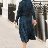 Kirby Azure Ocean Print Skirt
