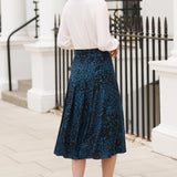Kirby Azure Ocean Print Skirt