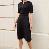 Austin Black Jacquard Dress