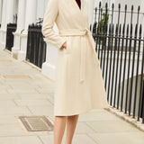 Cheltenham Cream Wool Blend Coat
