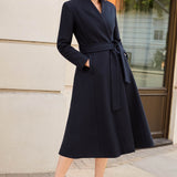 Cheltenham Navy Cashmere Blend Coat