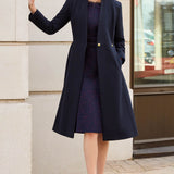 Cheltenham Navy Cashmere Blend Coat