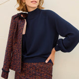 Scarlett Russet Jacquard Skirt