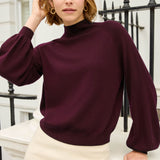 Loxley 100% Merino Wool Burgundy Jumper