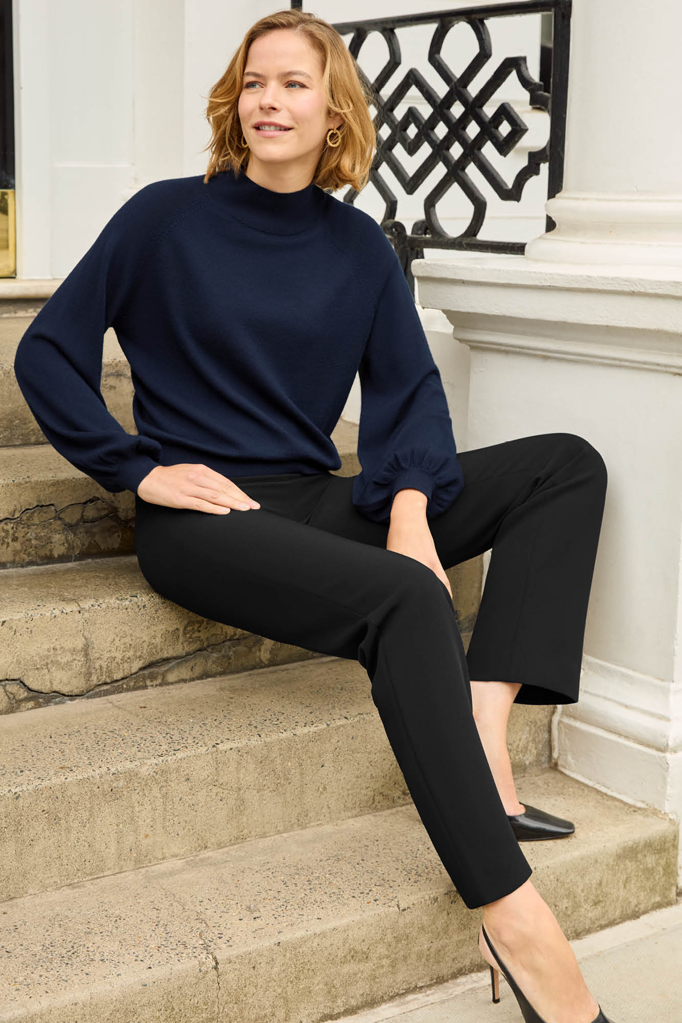 Stirling Black Performance Tailoring Trousers