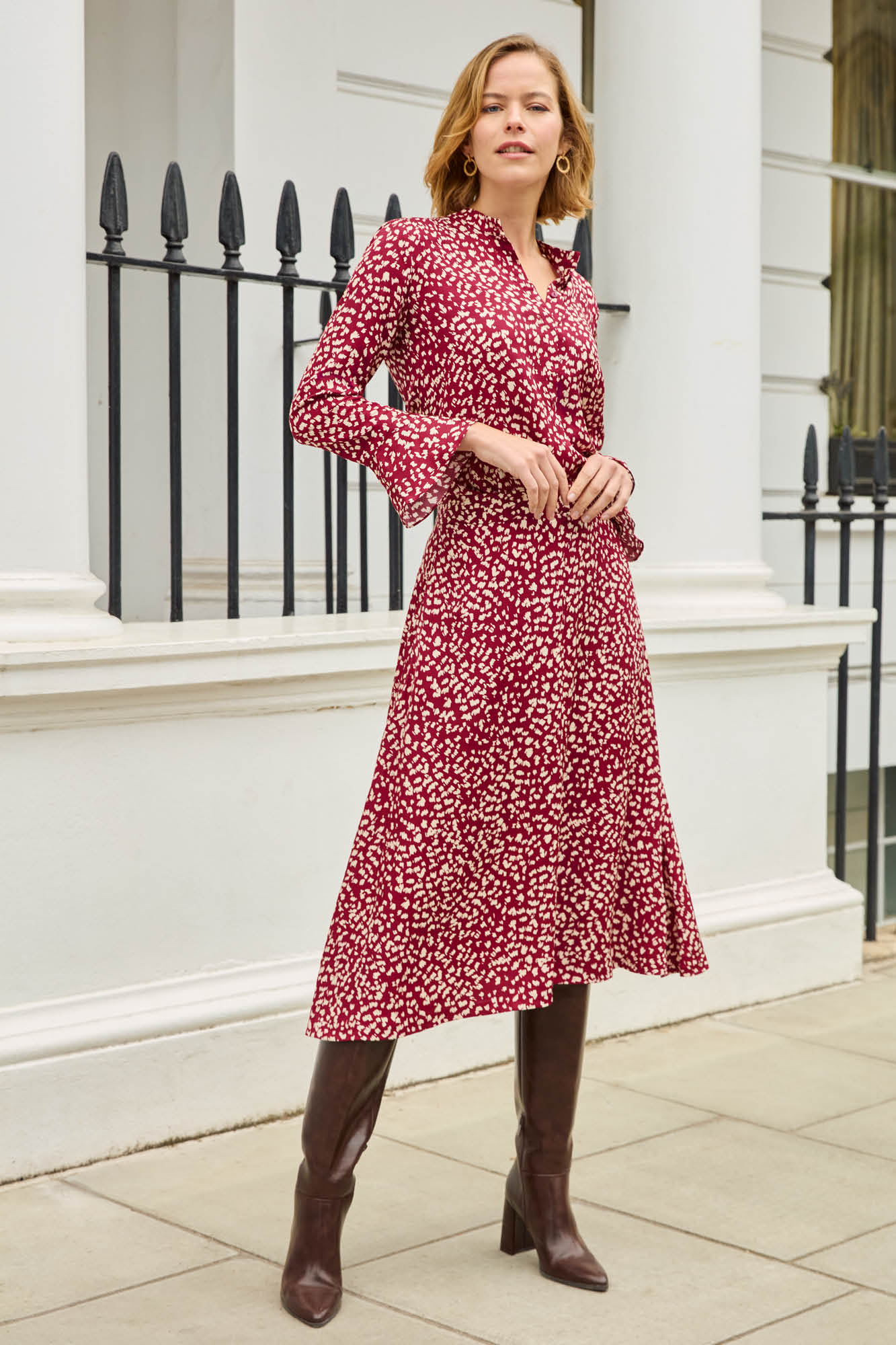 Felsham Feather Print Skirt