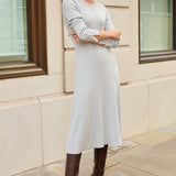 Maddy Grey and Ivory Knit Dress