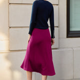 Maddy Navy and Ivory Merino Jumper