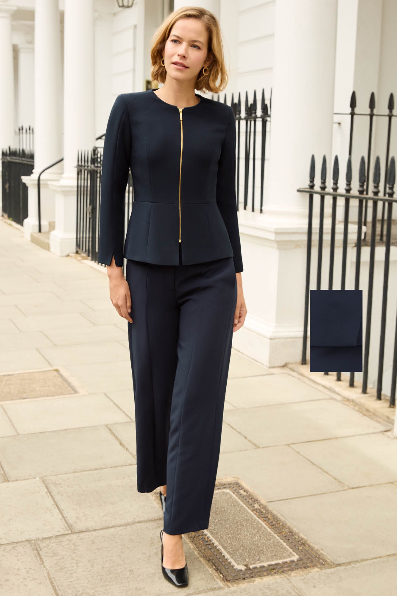 Sussex Navy Performance Tailoring Jacket