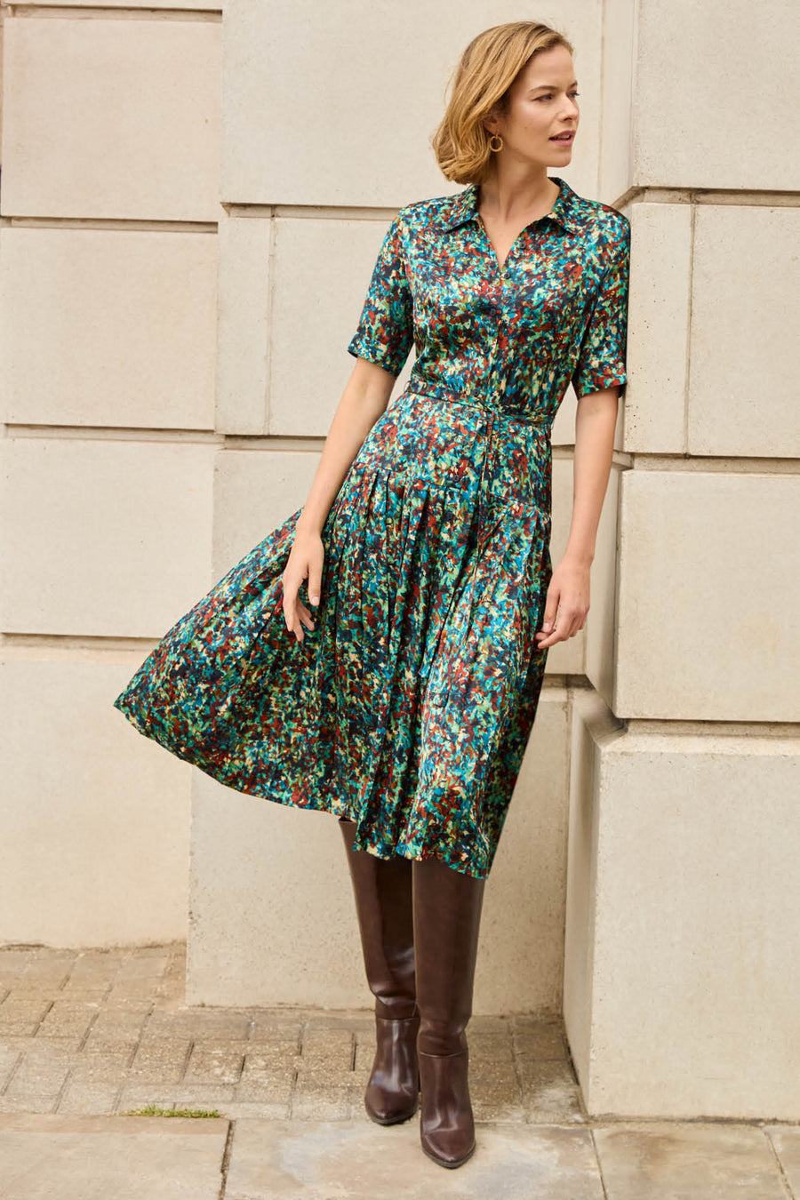 Tavistock Monet Print Dress