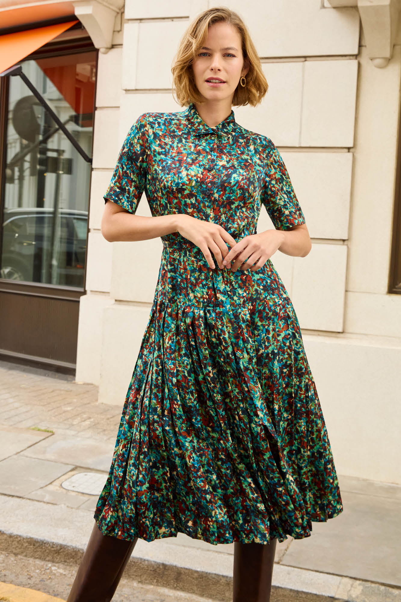 Tavistock Monet Print Dress