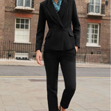 Davos Black Performance Tailoring Trousers