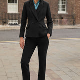 Davos Black Performance Tailoring Trousers