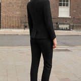 Davos Black Performance Tailoring Trousers