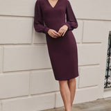 Geneva Aubergine Dress