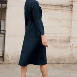 Hemsworth Navy Jacquard Dress