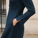 Hemsworth Navy Jacquard Dress