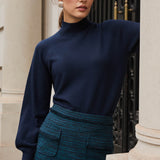 Loxley 100% Merino Wool Navy Jumper