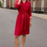 Oxberry Red & Rose Pink Dress
