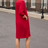 Oxberry Red & Rose Pink Dress
