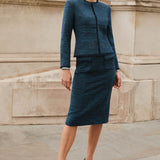 Bletchley Ocean Jacquard Skirt