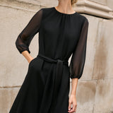 Argyle Black Dress