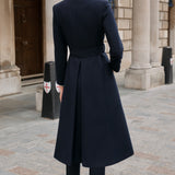Cheltenham Navy Cashmere Blend Coat