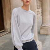 Axminster 100% Merino Wool Grey Jumper