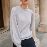 Axminster 100% Merino Wool Grey Jumper