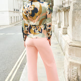 Alton Pink Linen Blend Trousers