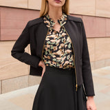 Canterbury Brush Print Blouse