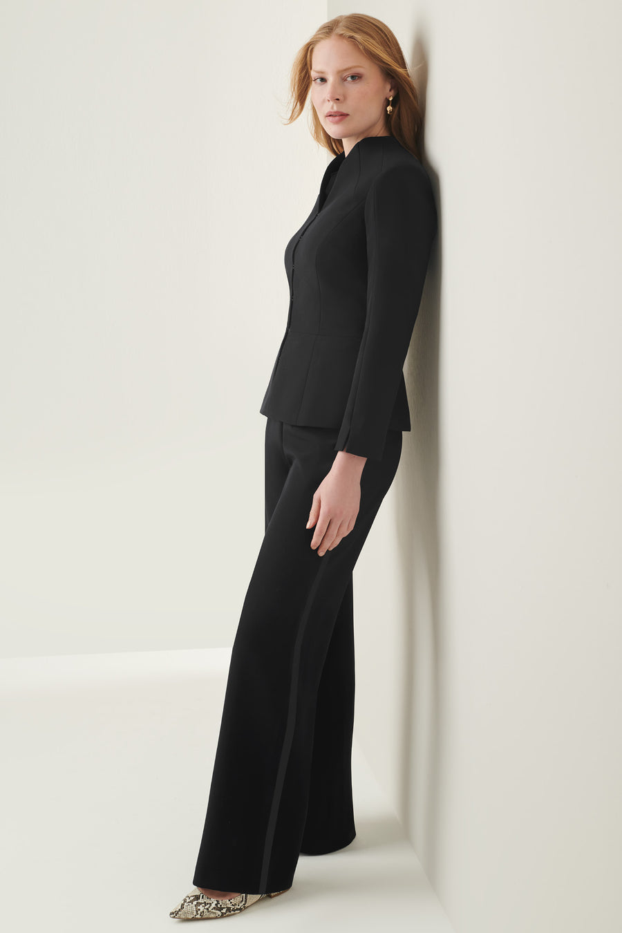 Fitzrovia Black Performance Tailoring Trousers