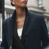 Cambridge Navy Wool Blend Coat