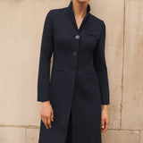 Cambridge Navy Wool Blend Coat