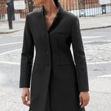 Cambridge Black Wool Blend Coat