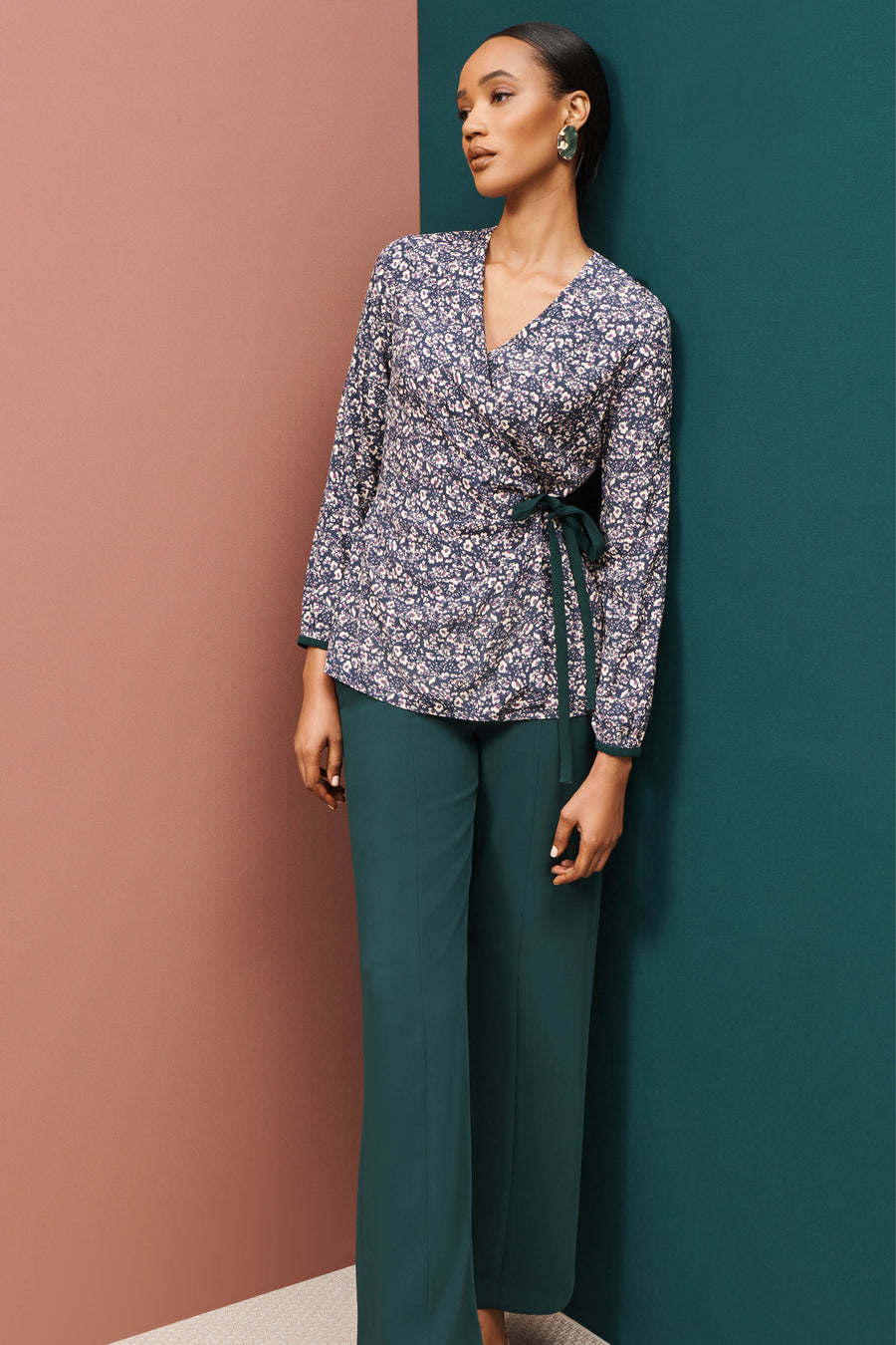 Camden Abstract Print Top