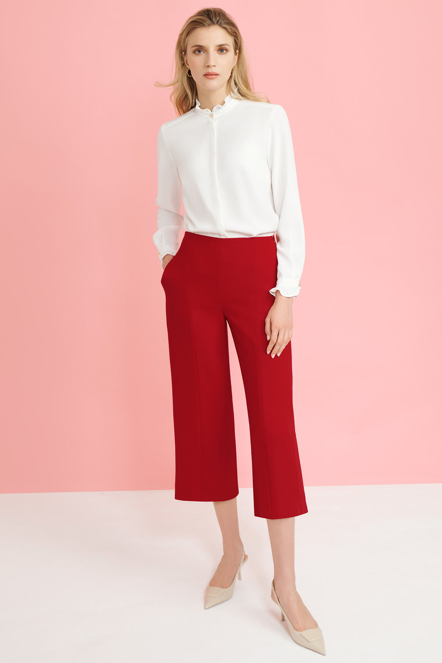 Kendle Red Culottes