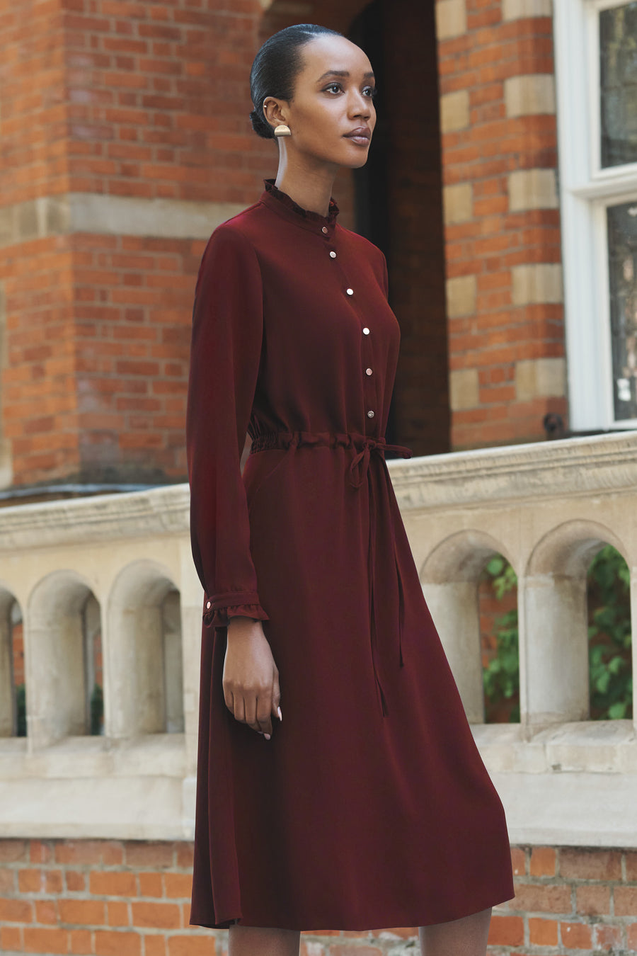 Canterbury Bordeaux Shirt Dress