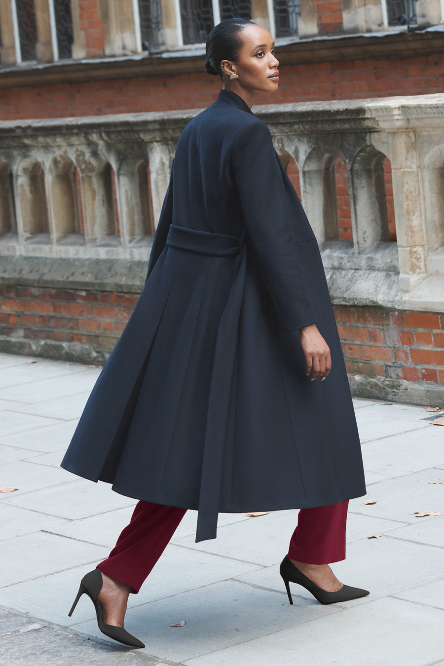 Cheltenham Navy Cashmere Blend Coat