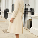 Cheltenham Cream Wool Blend Coat