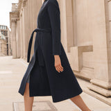 Cheltenham Navy Cashmere Blend Coat